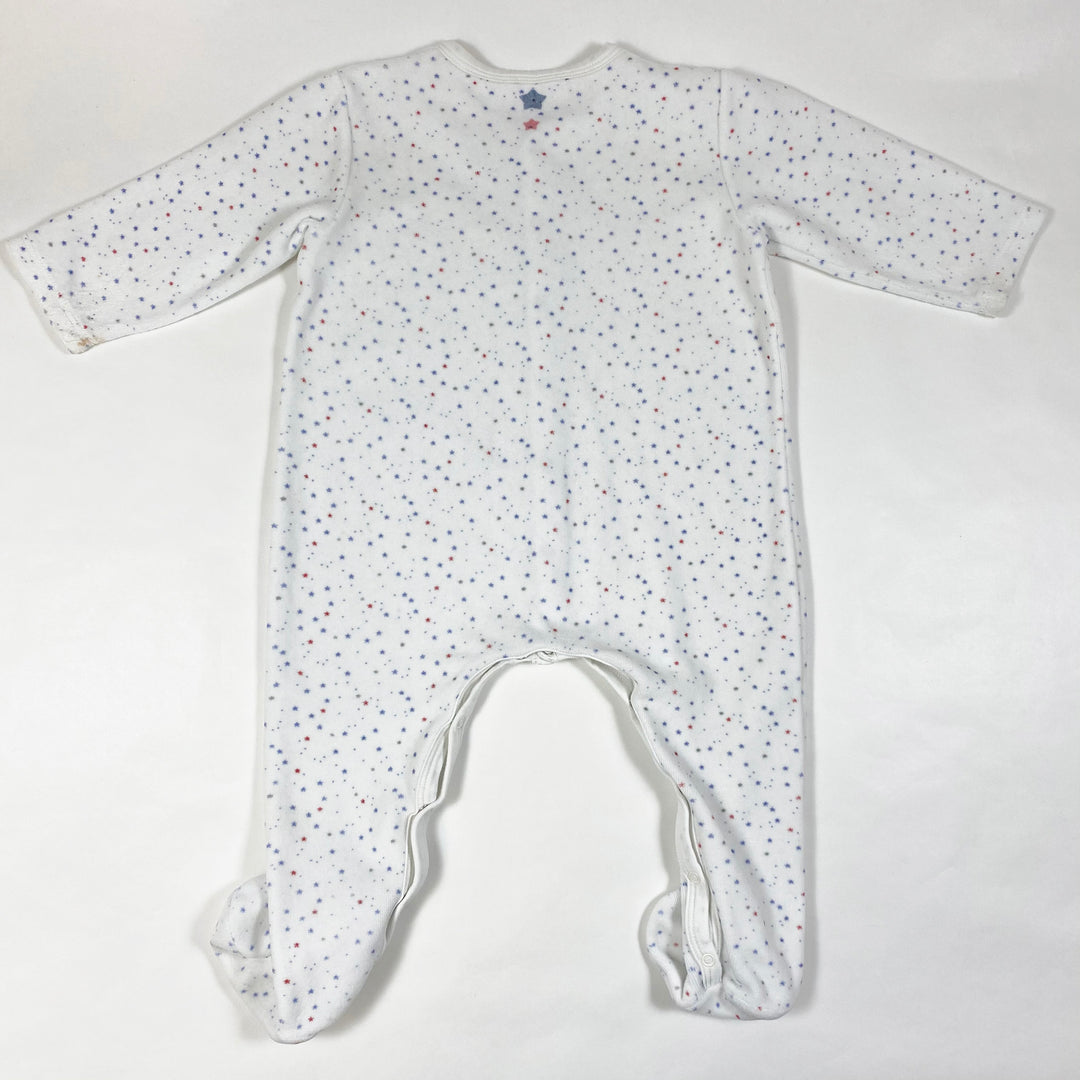 Petit Bateau star print velour pyjama 18M/81 3