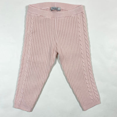 Mayoral pink cable knit leggings 12m/80cm 1