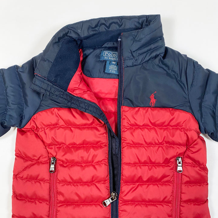 Ralph Lauren red/blue light down jacket 9M 2