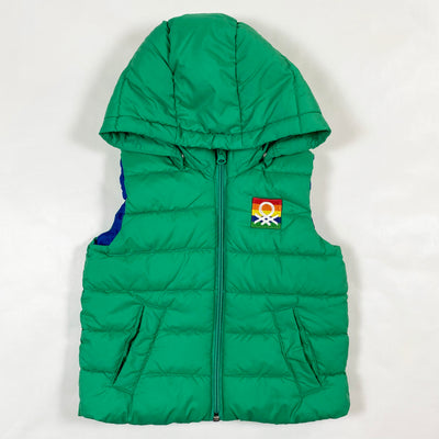 Benetton green hooded gilet with removable hood 12-18M/82 1
