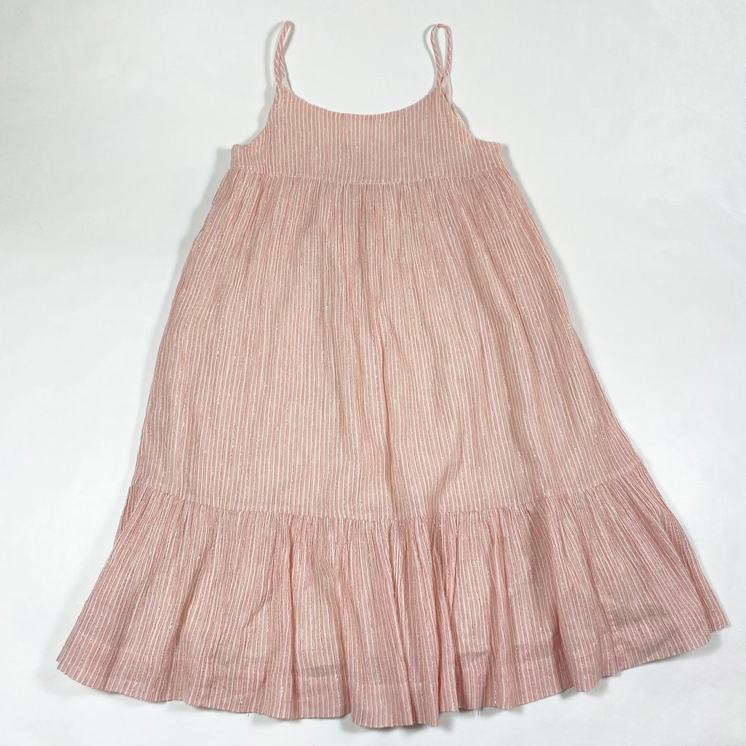 Bonpoint pink shimmer summer dress 6Y 1