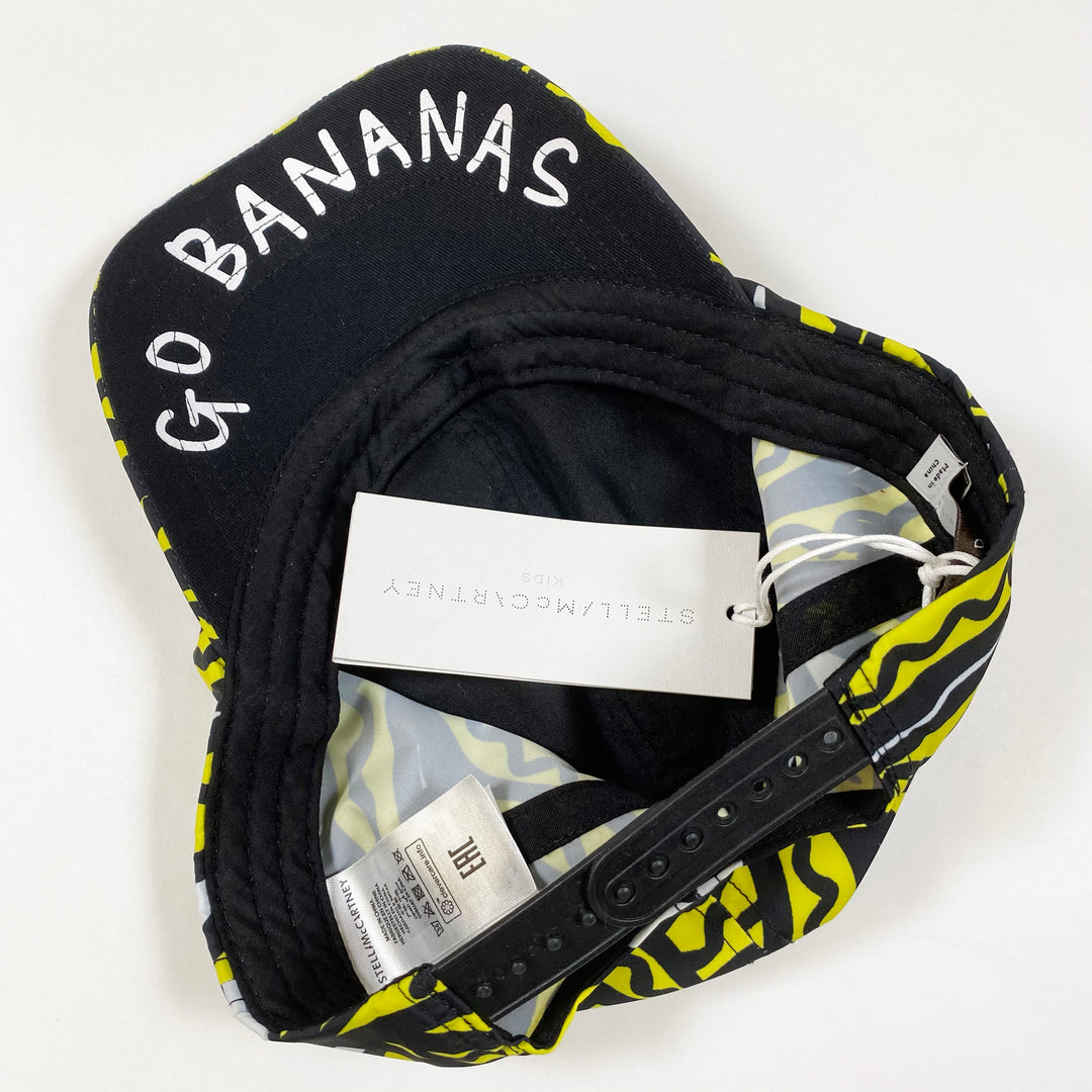Stella McCartney Kids yellow/black Bananas nylon cap Second Season L (56)