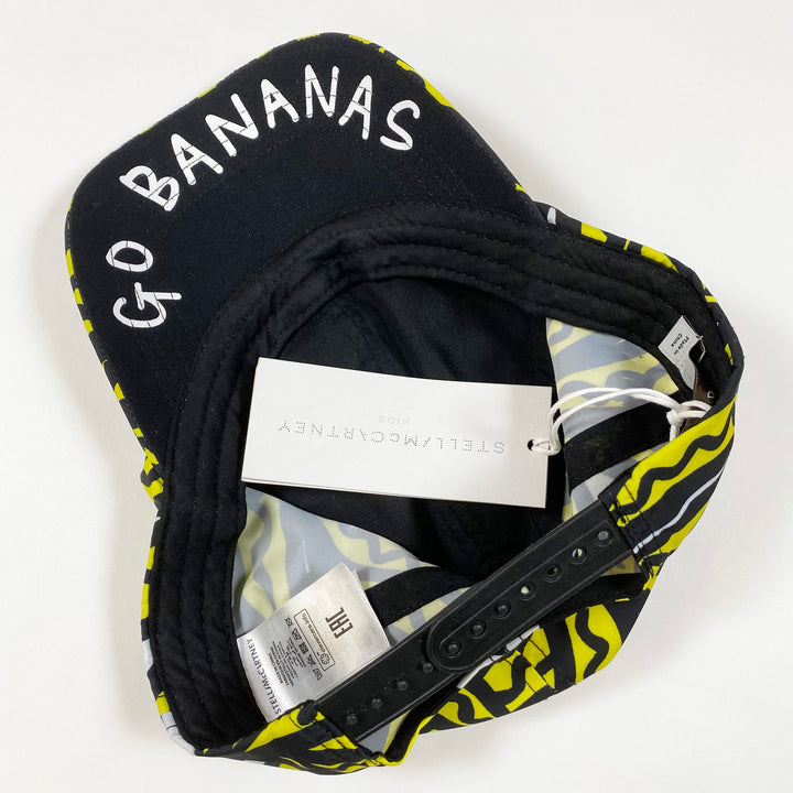 Stella McCartney Kids yellow/black Bananas nylon cap Second Season L (56)