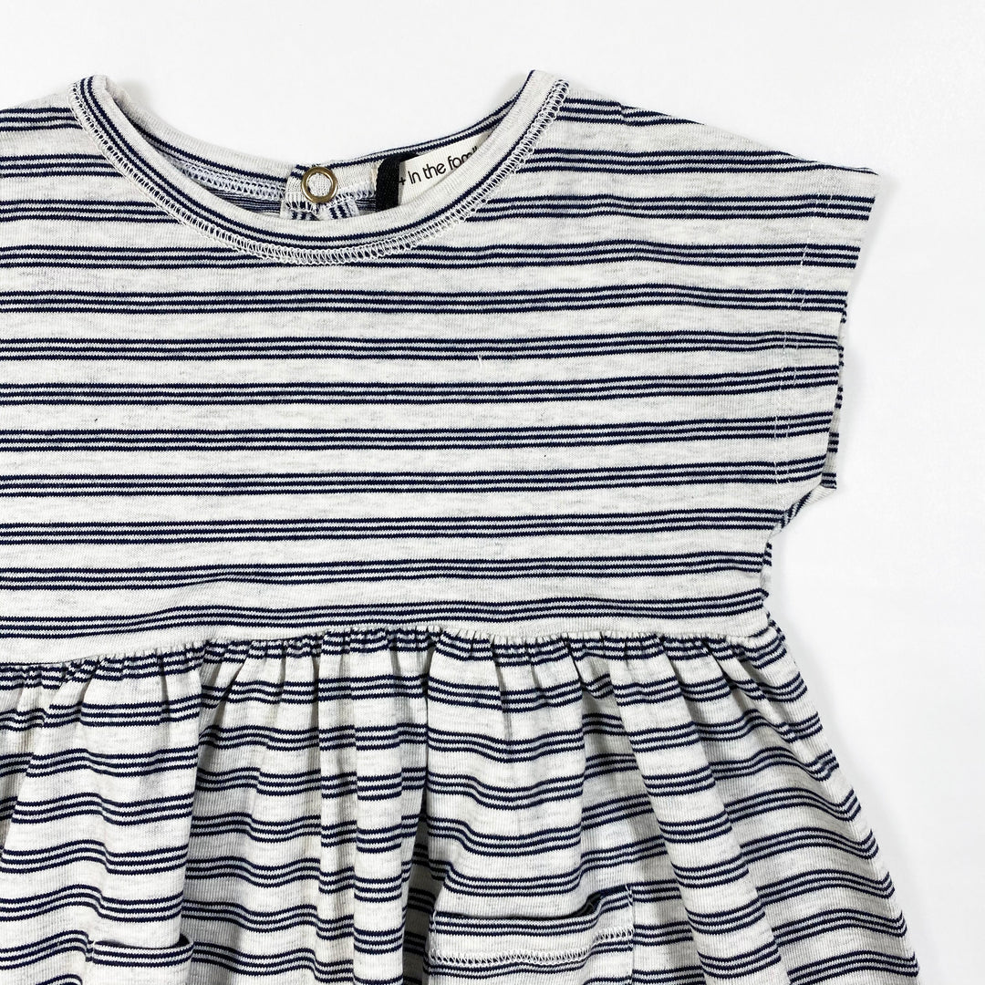 1+ in the Family grasse dark navy striped dress Second Season 18M