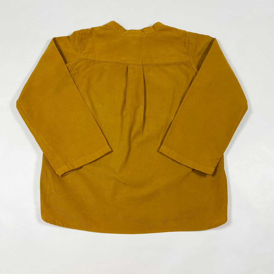 Bonton mustard cord shirt 4Y 3