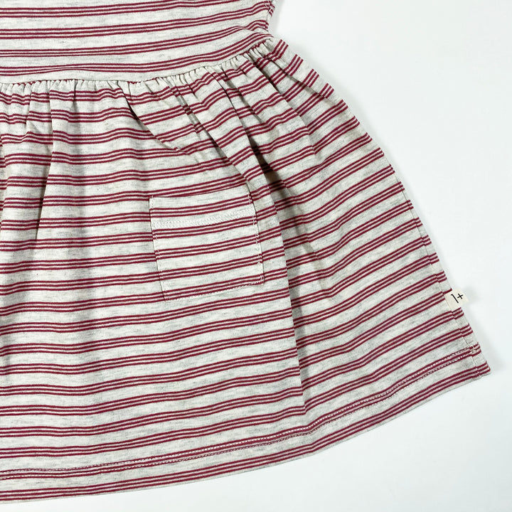 1+ in the Family grasse red striped dress Second Season 18M