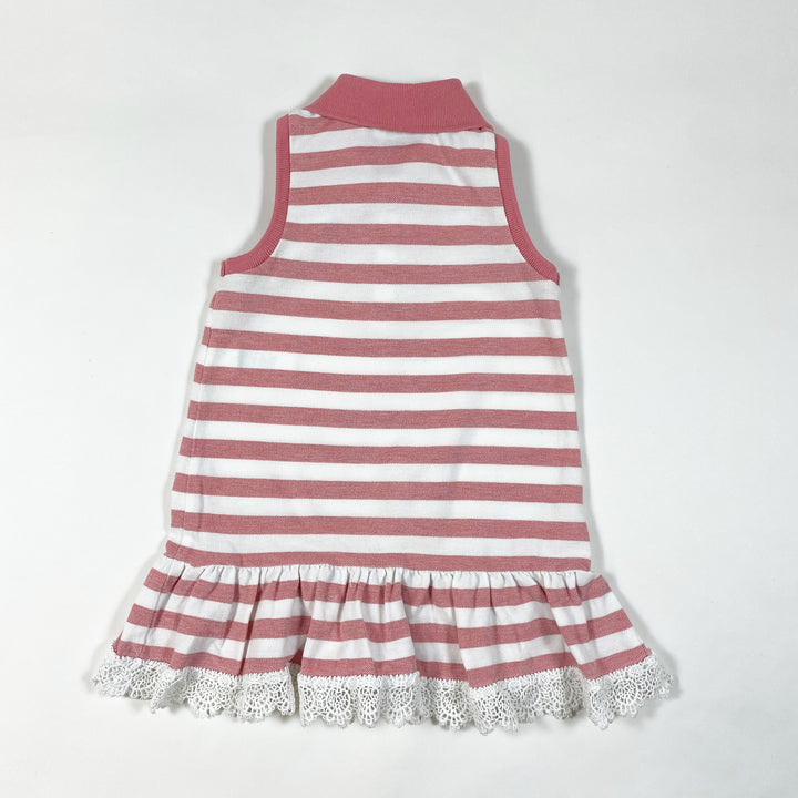 Ralph Lauren vintage pink sleeveless stripe dress & bloomer set 18M/85