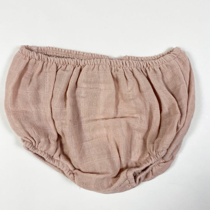 Moumout faded pink Eliot muslin bloomers Second Season 6M