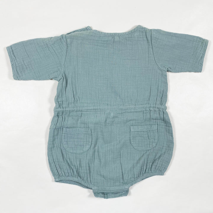 Marsou Paris teal muslin romper 24M 2