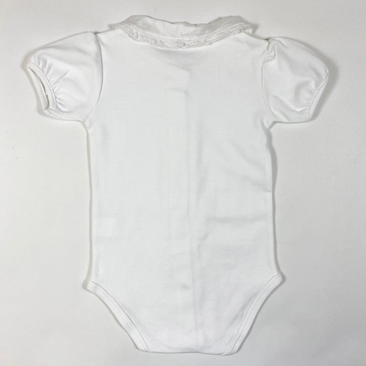 Frilo white short-sleeved body with frill detail  80