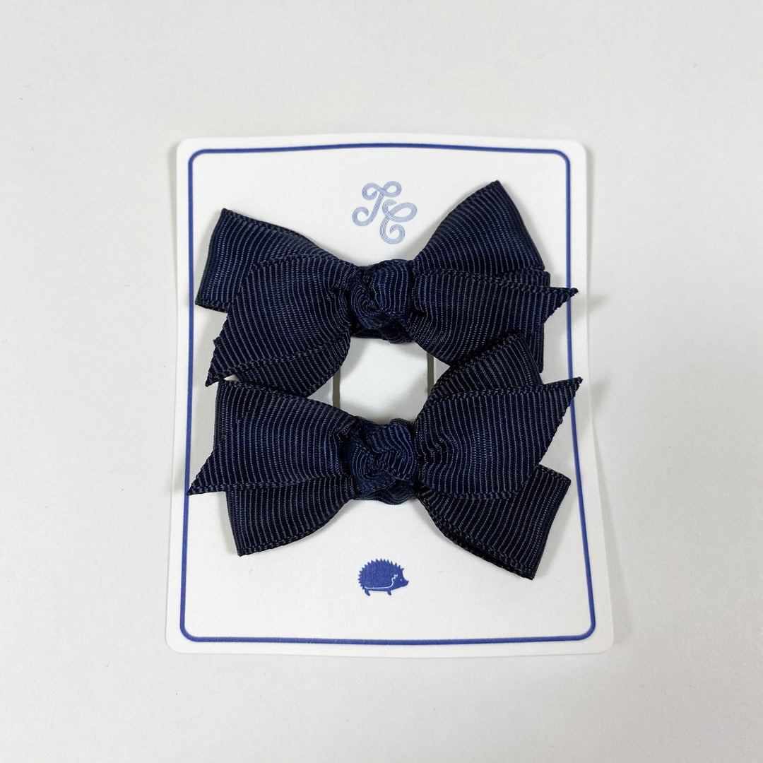 Tartine et Chocolat set of satin hair bows marine Second Season one size