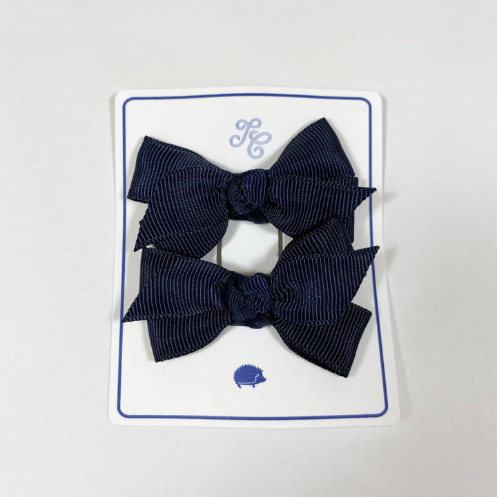 Tartine et Chocolat set of satin hair bows marine Second Season one size