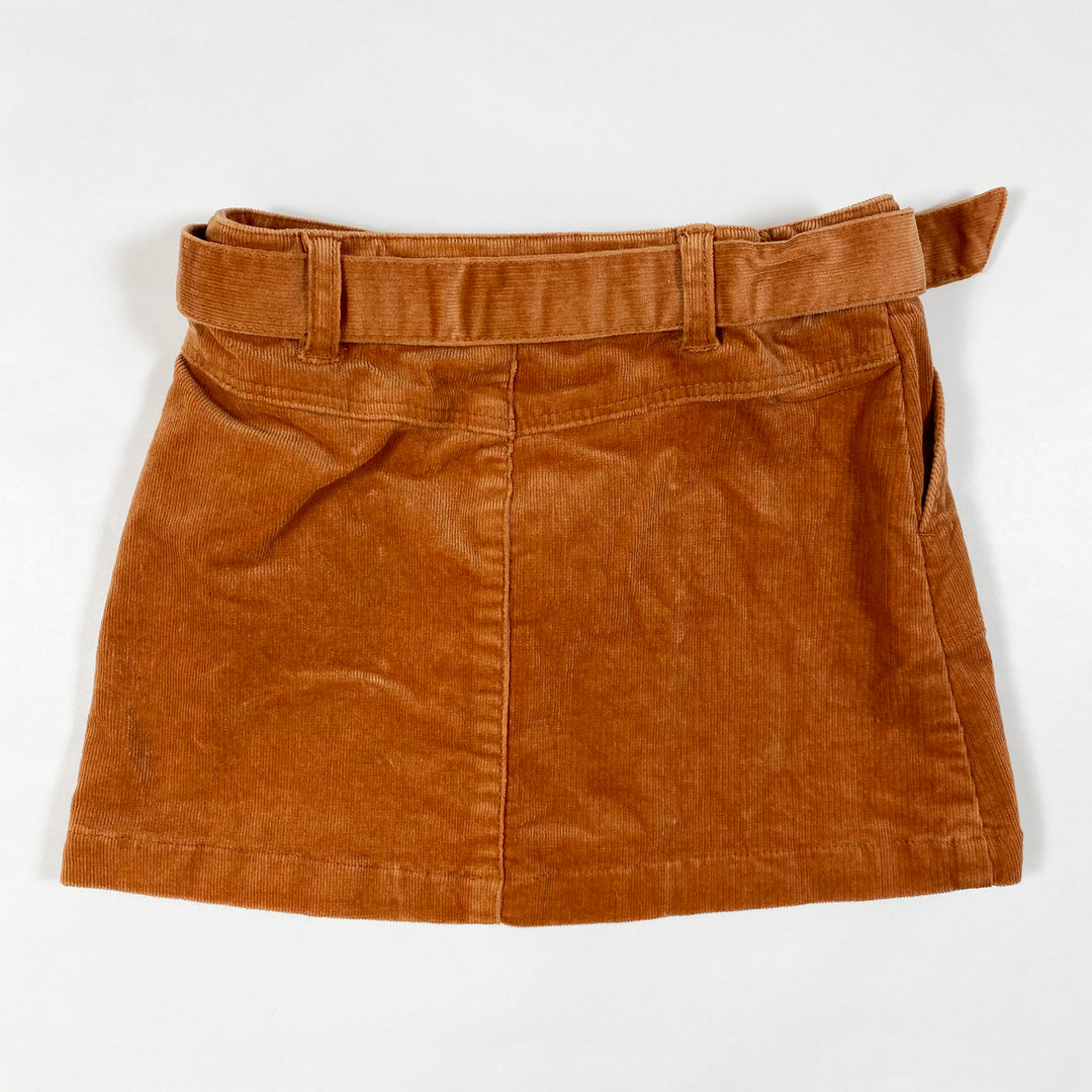 Okaïdi camel corduroy mini skirt 3Y/98 3