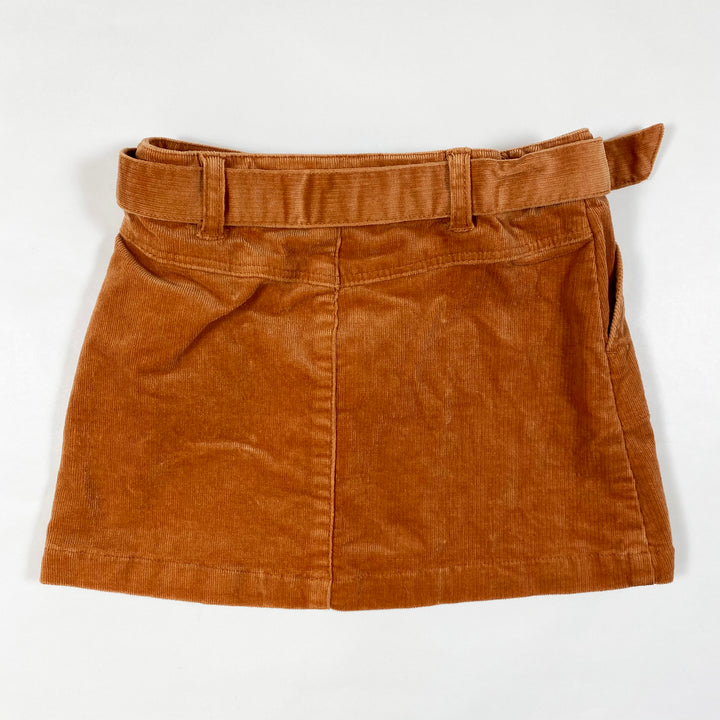 Okaïdi camel corduroy mini skirt 3Y/98 3