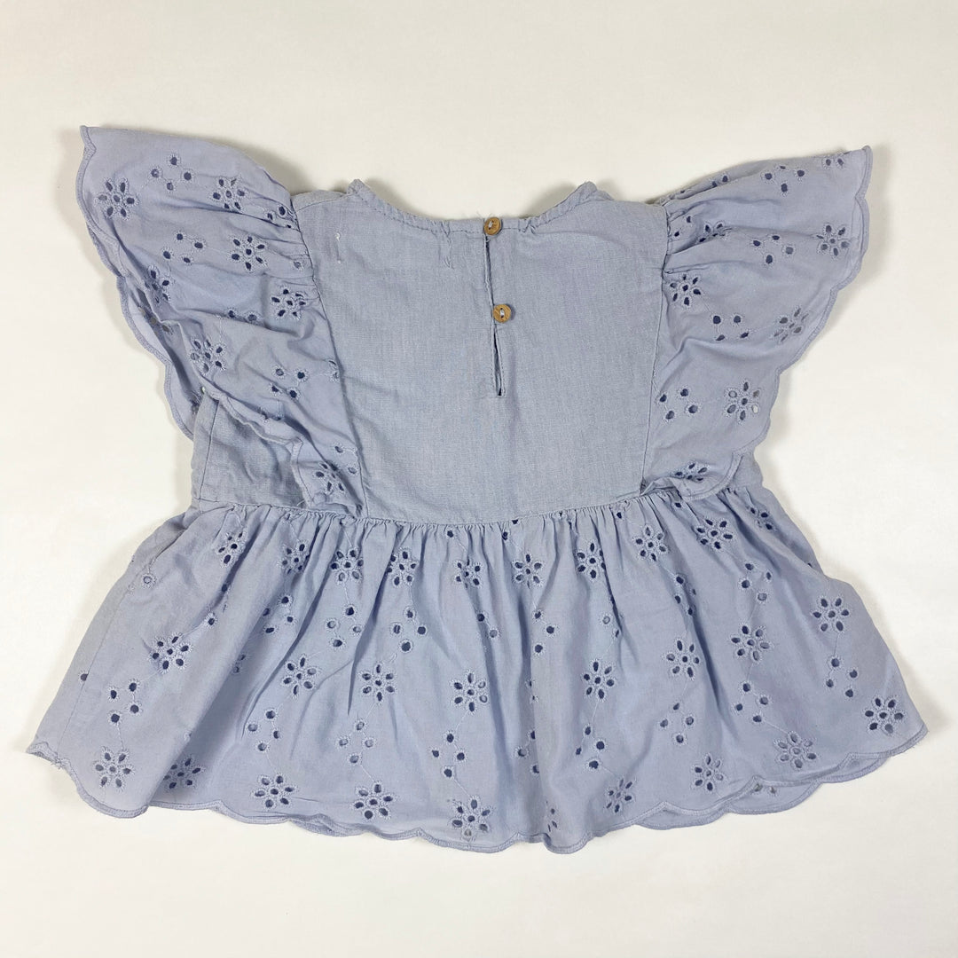 Zara light blue short-sleeved blouse 18-24M/92 2