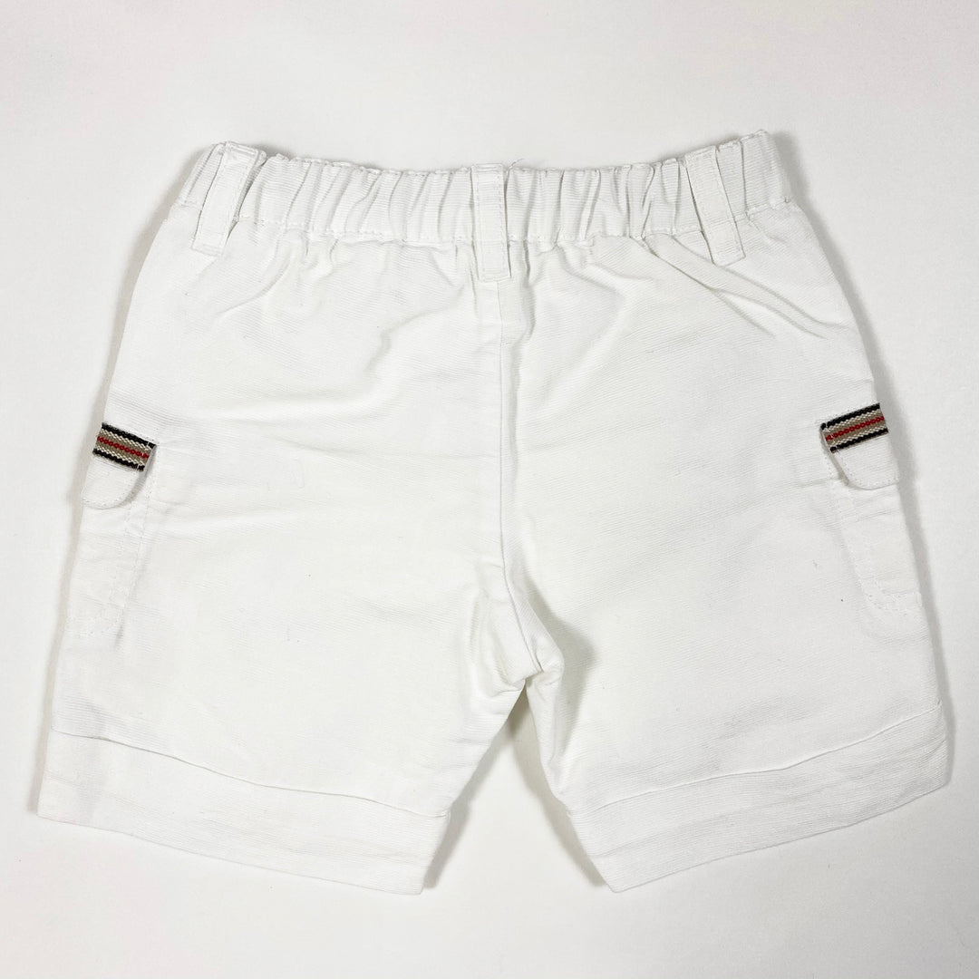 Burberry white shorts with embroidered pockets 3M/60