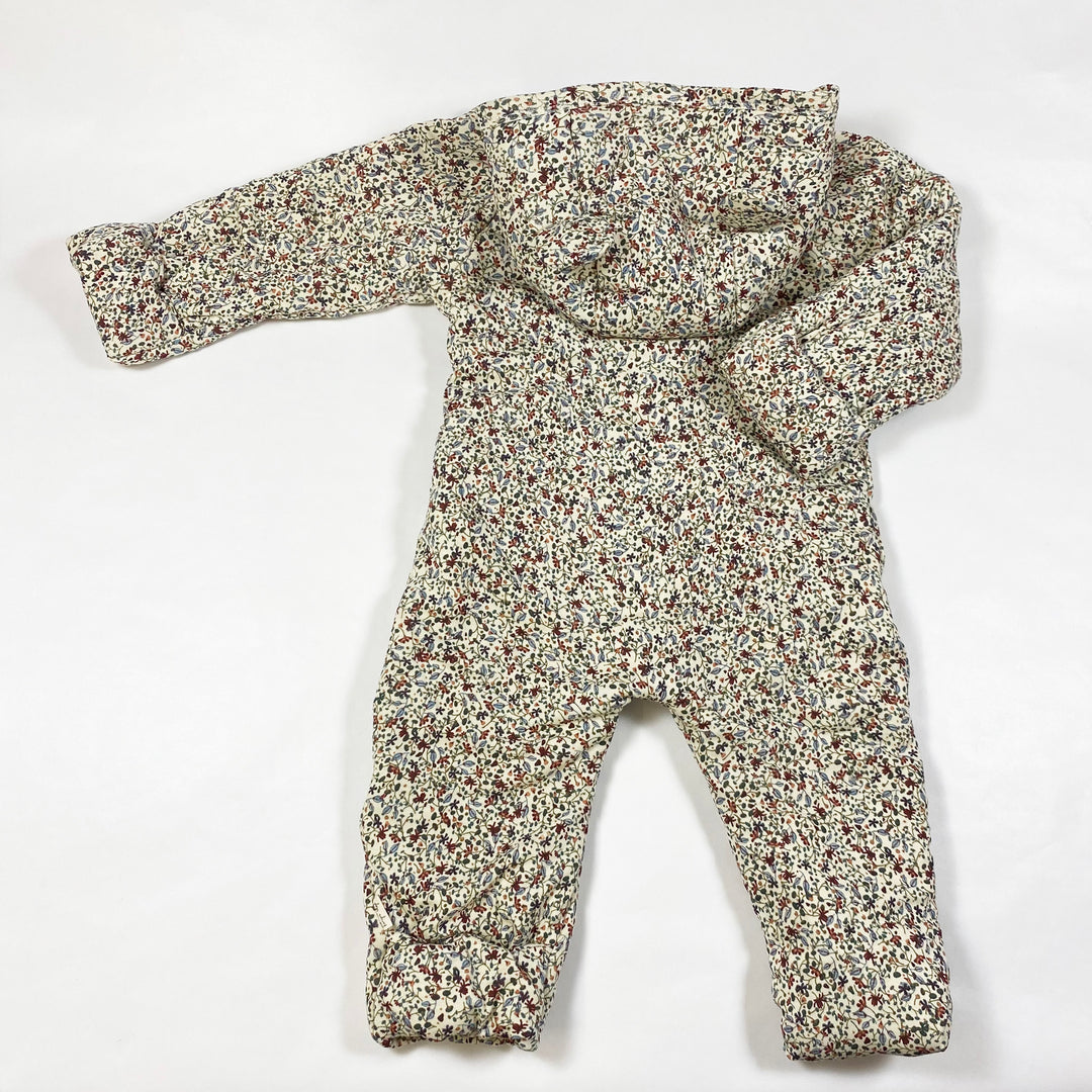 Konges Slojd floral overall with hood 6-9M/64-74 3