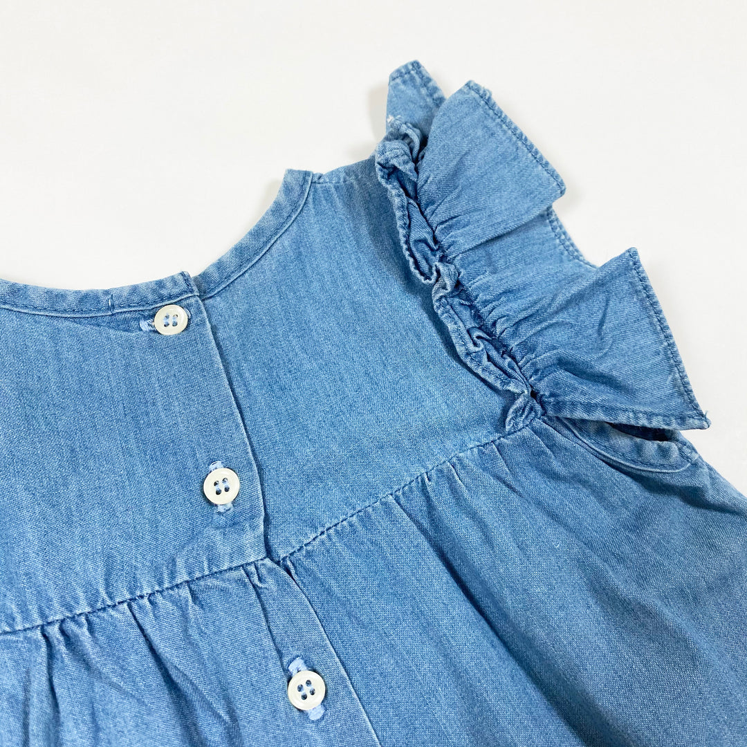 Louis Louise blue ruffle blouse  Second Season diff. sizes