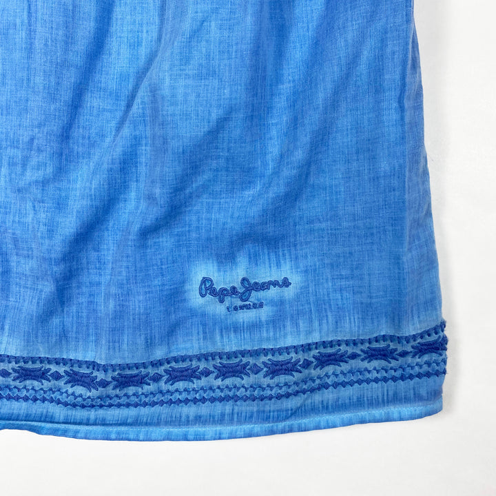 Pepe Jeans sky blue smocked summer dress 10/140 2