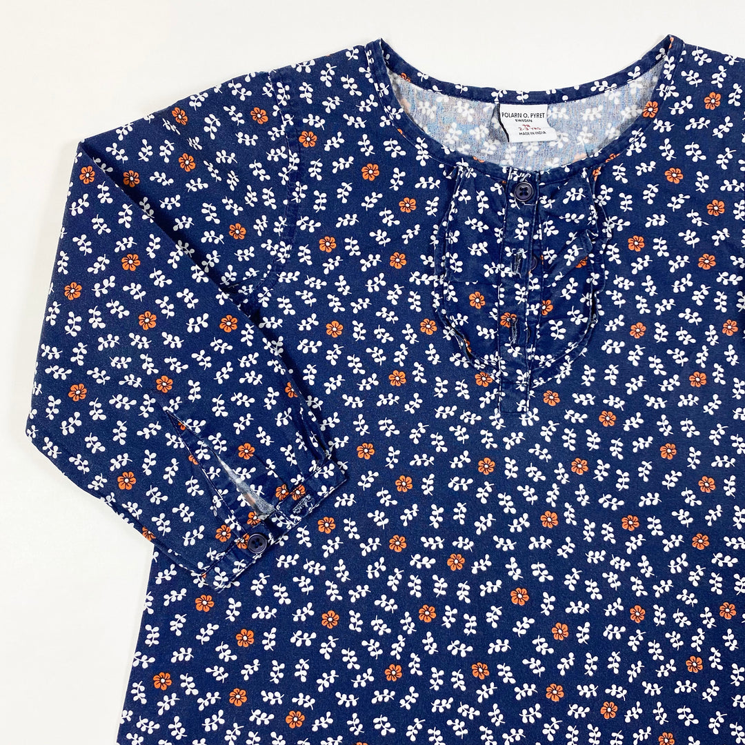 Polarn O Pyret navy floral dress 2-3Y/98 2