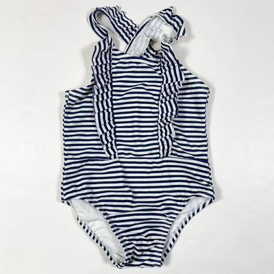 Gap navy striped bathingsuit with ruffles 5Y 1