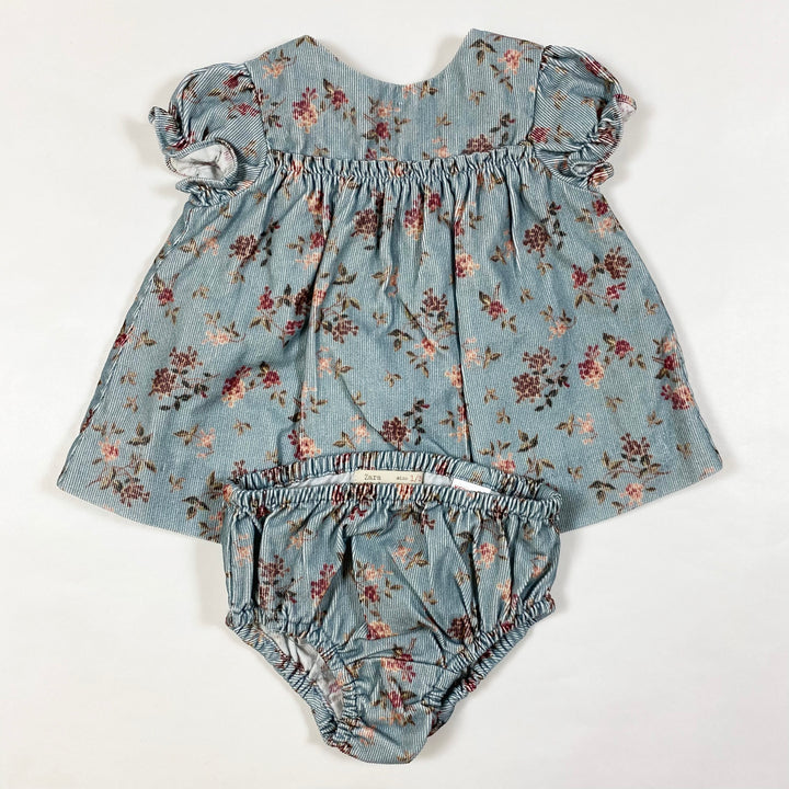 Zara teal floral dress & bloomers 1-3M 1