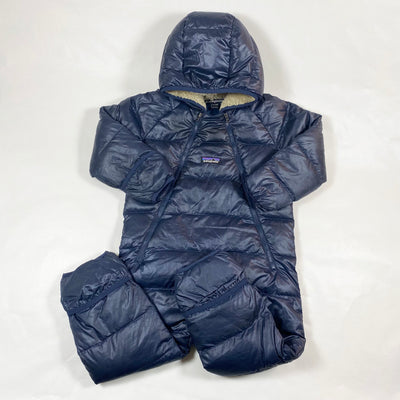 Patagonia navy shearling-lined snowsuit 18-24M 1