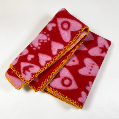 Klippan heart print wool blanket 65x90cm 1