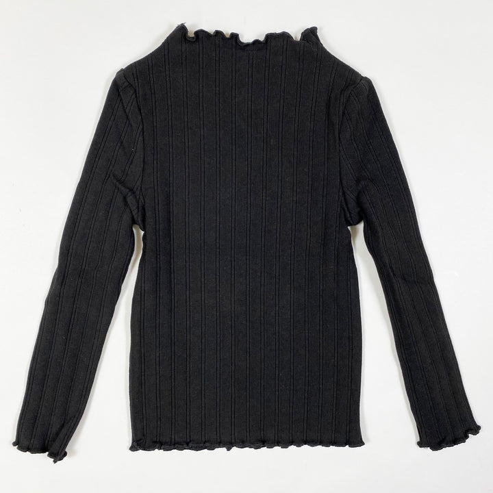 Rylee + Cru black rib long-sleeved top Second Season 2-3Y