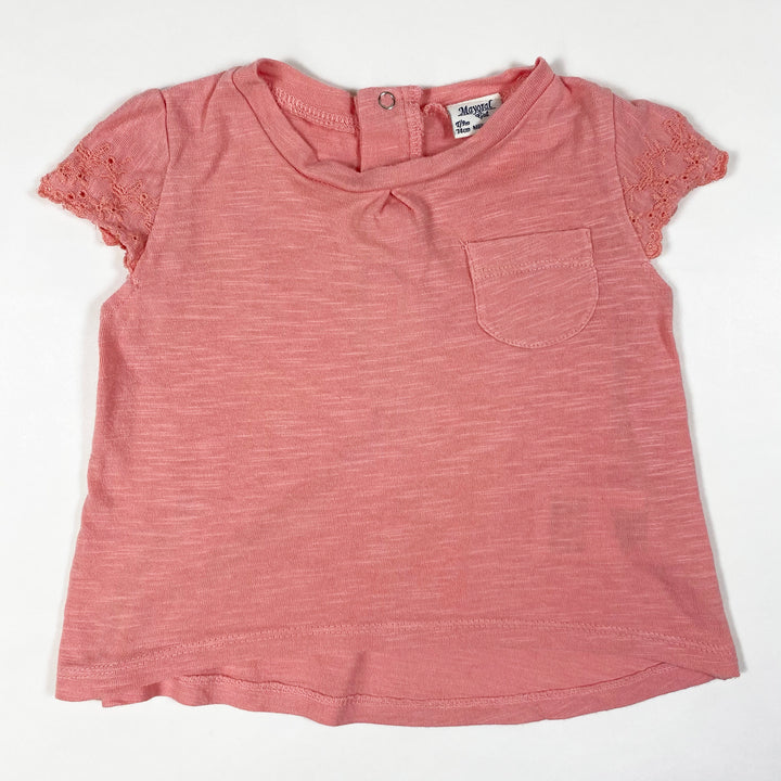 Mayoral pink T-shirt with embroidery 7/9M