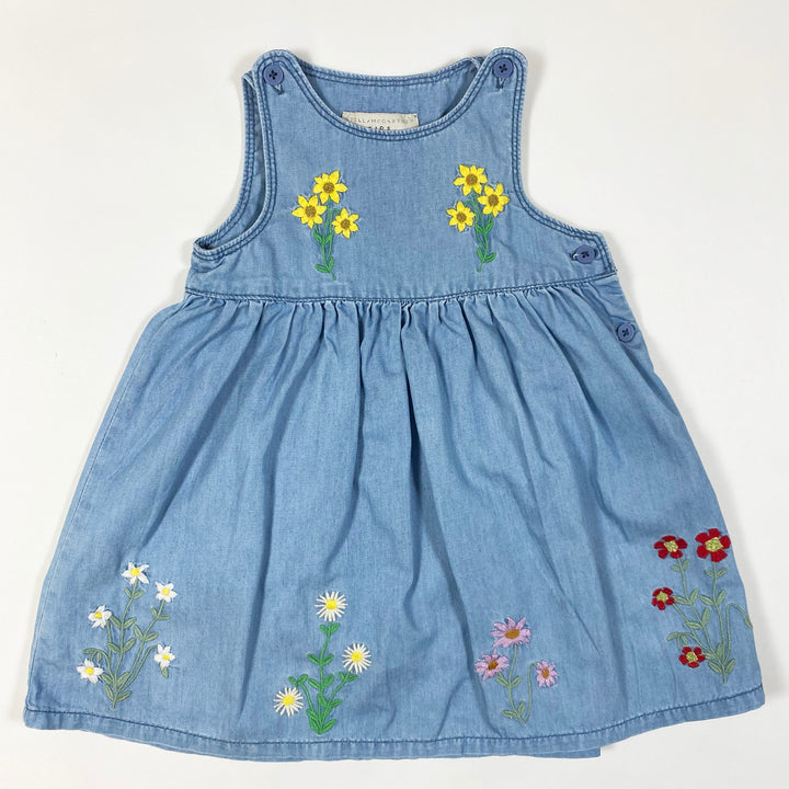 Stella McCartney Kids floral print denim dress 12M 3