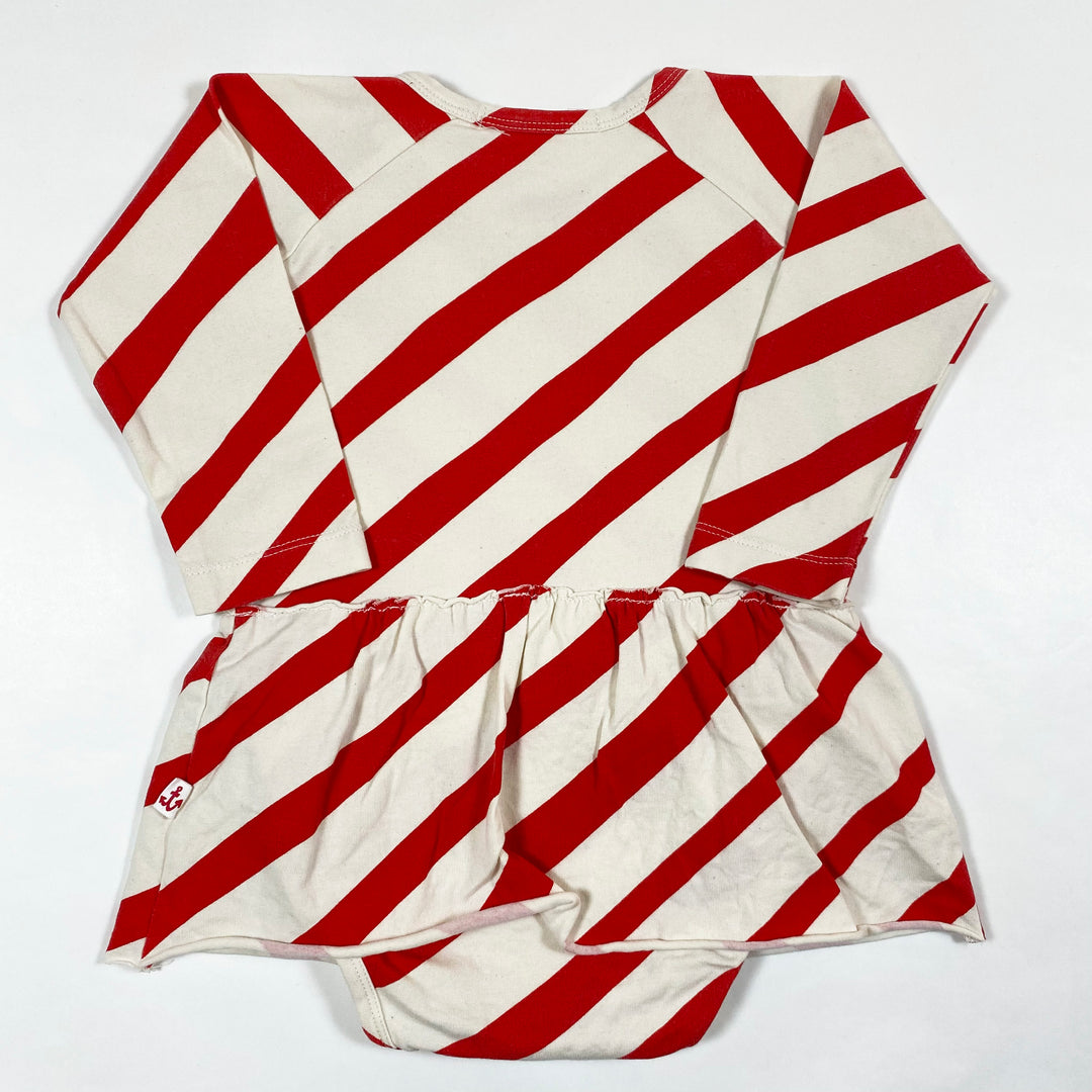 Noé & Zoë red striped dress 12/18M 2