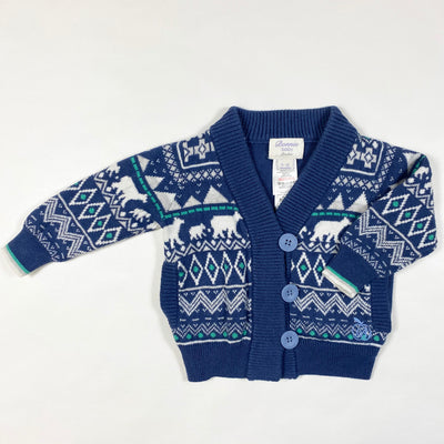 Bonnie blue traditional pattern cardigan 6-12M 1