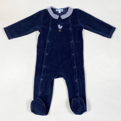 Jacadi navy velvet pyjama 12M/74 1