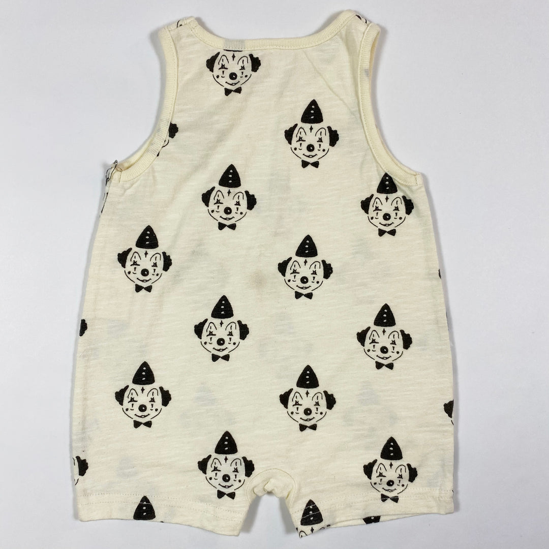 Rylee + Cru off-white clown romper  Second Season 3-6M