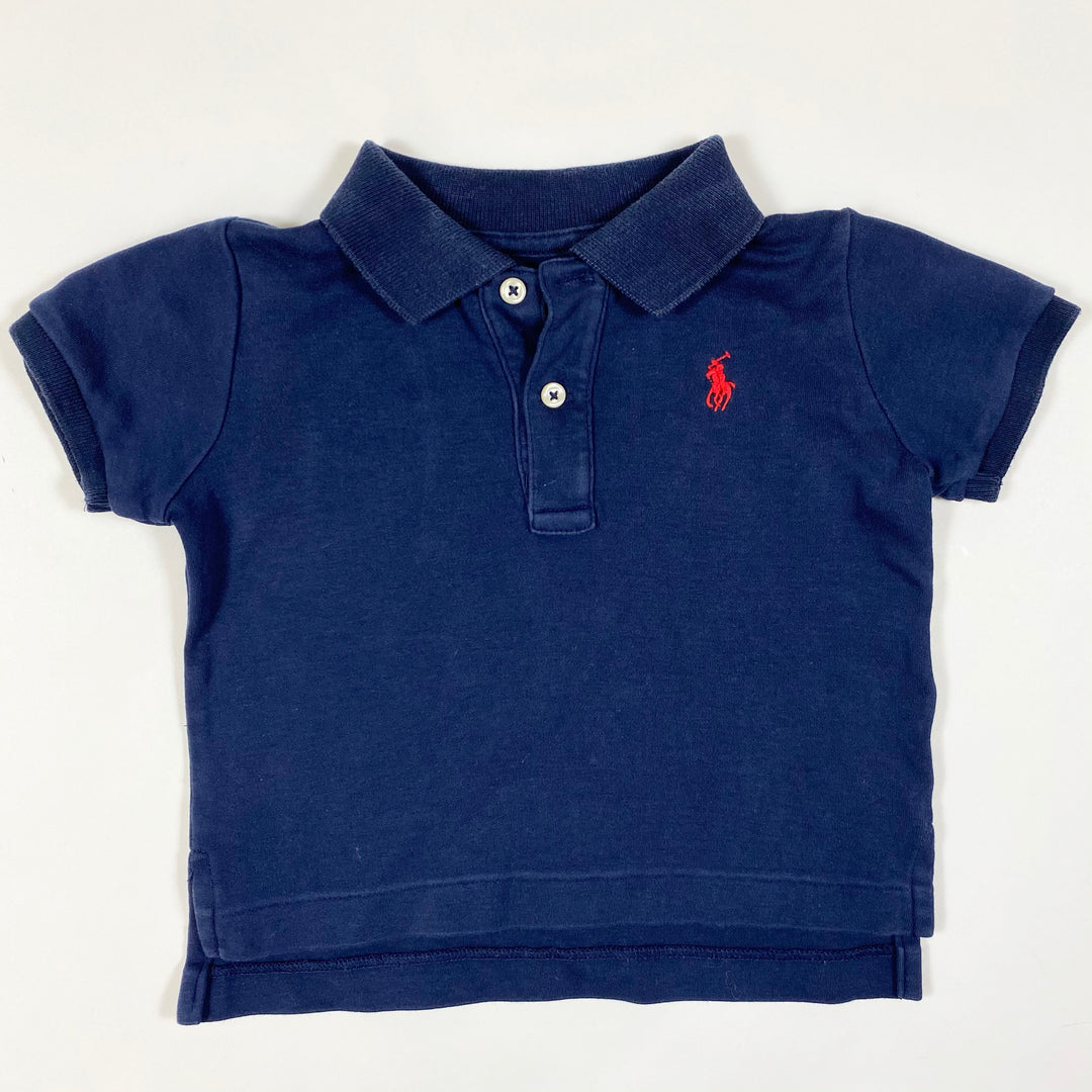 Ralph Lauren navy short-sleeved polo shirt 9M