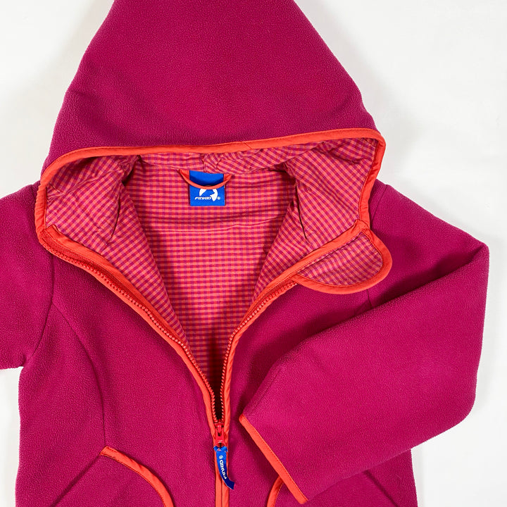 Finkid pink fleece jacket 120/130-7-8Y 2