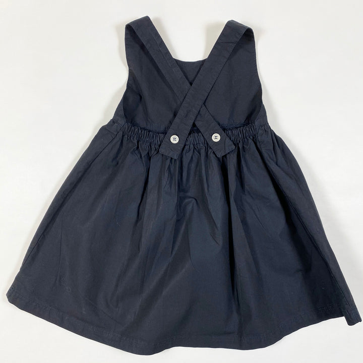 1+ in the Family luciana dark navy sleeveless poplin dress Second Season 18M 1