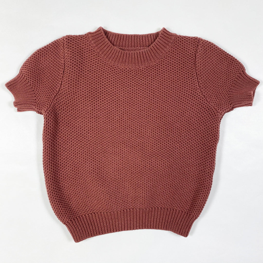 Roolee rust shortsleeved knit top 3/4Y 1