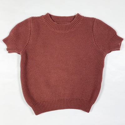 Roolee rust shortsleeved knit top 3/4Y 1