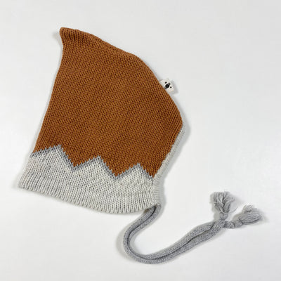 My Little Cozmo brown/grey knit bonnet 3-6M 1