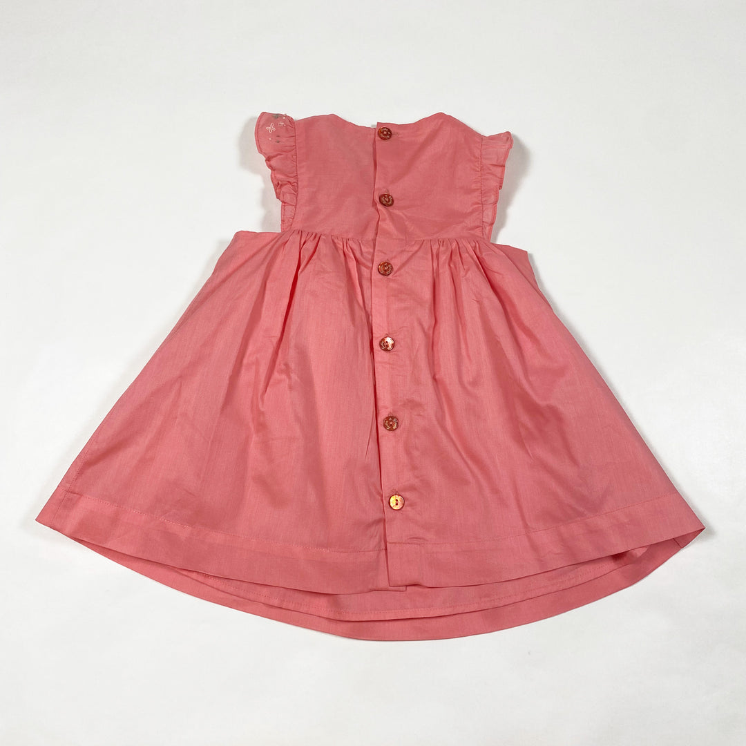 Tartine et Chocolat coral smocked dress 6M 3