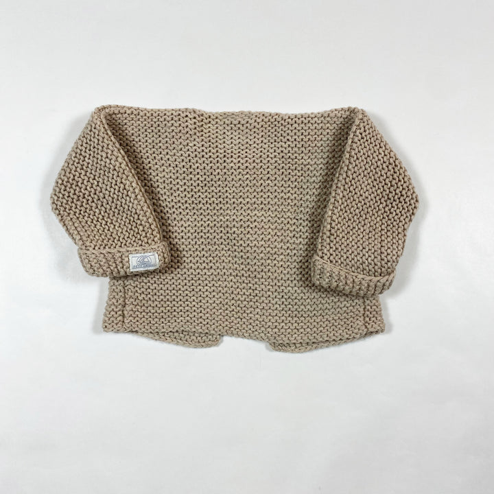 Petit Bateau ecru knit cardigan 1M/54 2