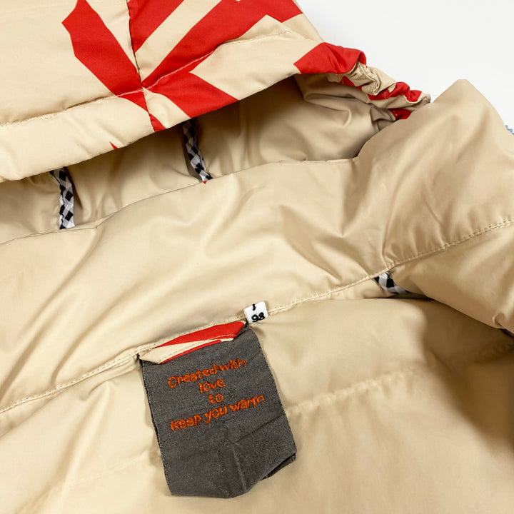 Namuk x enSoie camel/red down jacket with hood 92/98