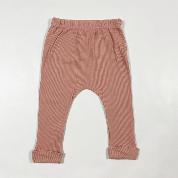 1+ in the family blush rib pants 6M 1