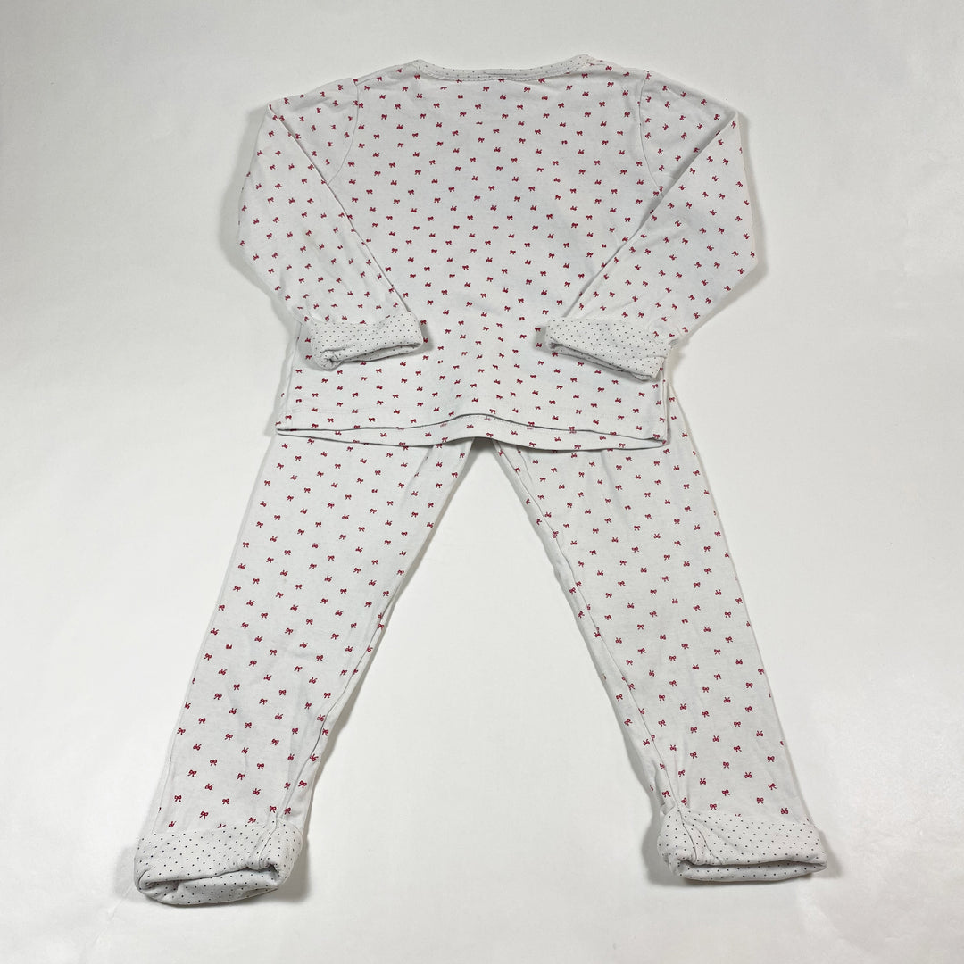 Petit Bateau off-white bow pyjamas 5Y/110 3