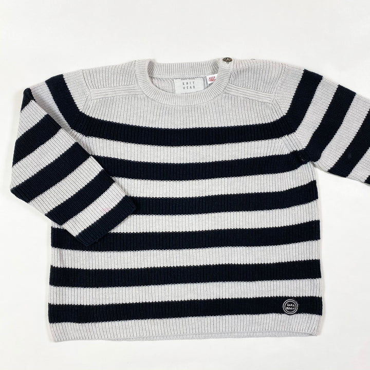 Zara black striped cotton knit 2-3Y/98