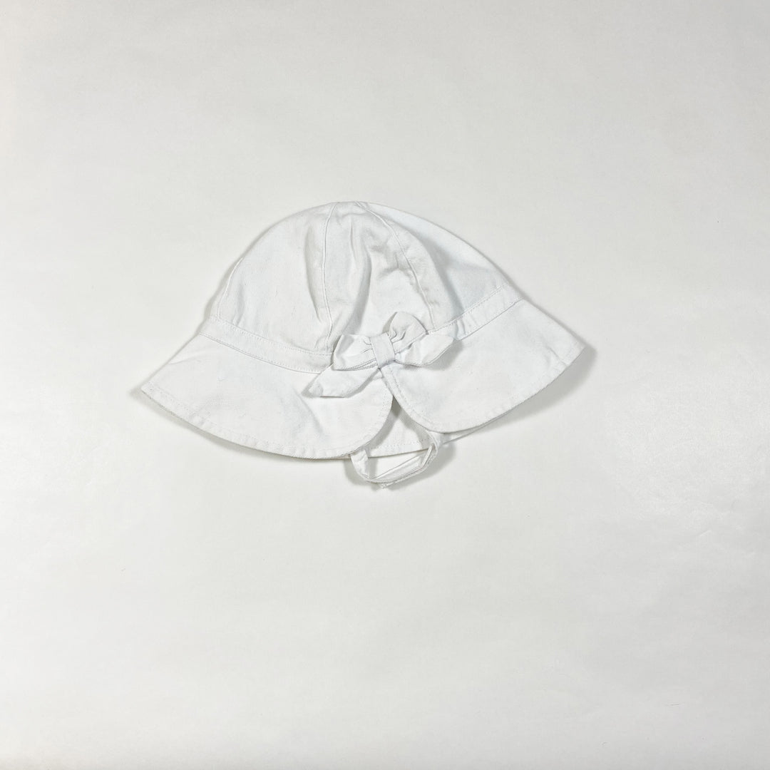 Petit Bateau white sun hat 12-18M/81 1