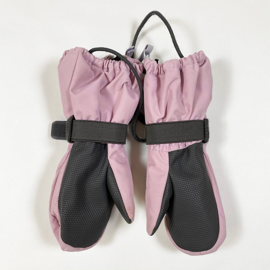 Didriksons dusty pink winter/ski mittens 2/4Y