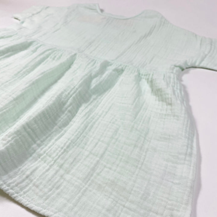 Boy + Girl turquoise muslin short-sleeved dress Second Season 4Y